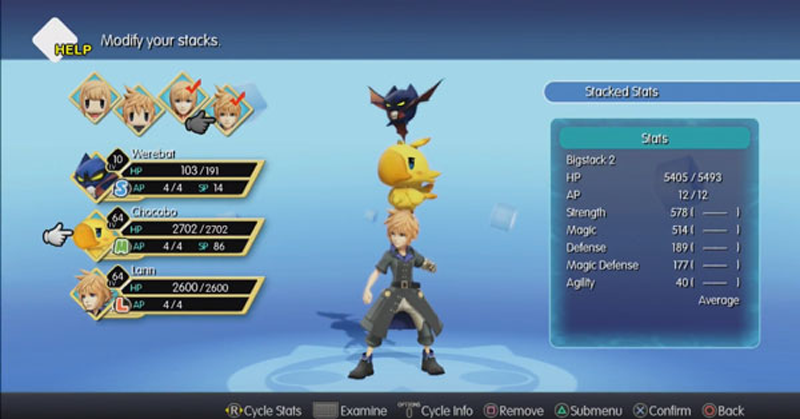 Here is an example of stacking. You will become VERY familiar with this menu.